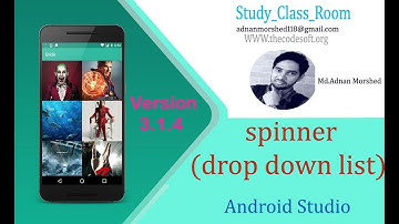 Android spinner (drop down list)