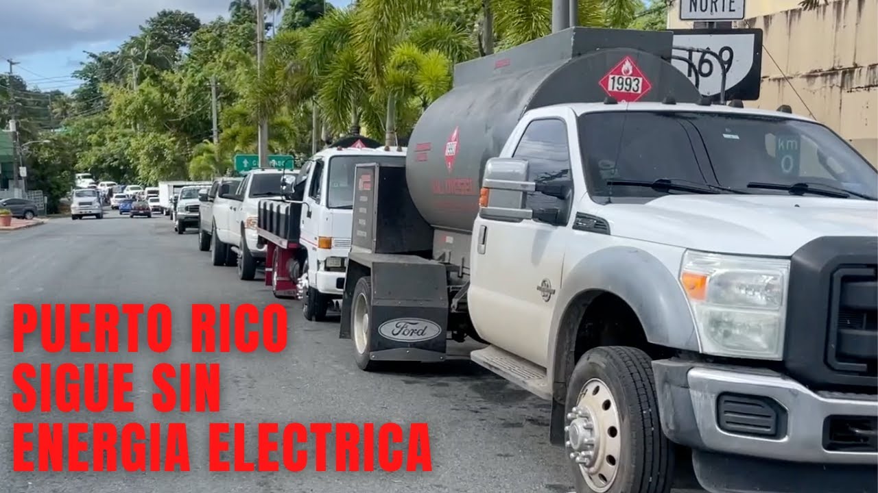 Puerto Rico Filas LARGAS FILAS PARA DIESEL EN PUERTO RICO - YouTube