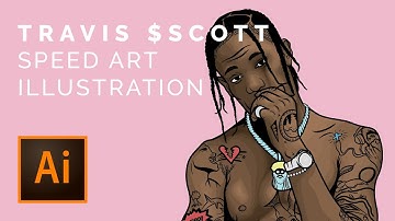 TRAVIS SCOTT SPEED ART | Adobe Illustrator