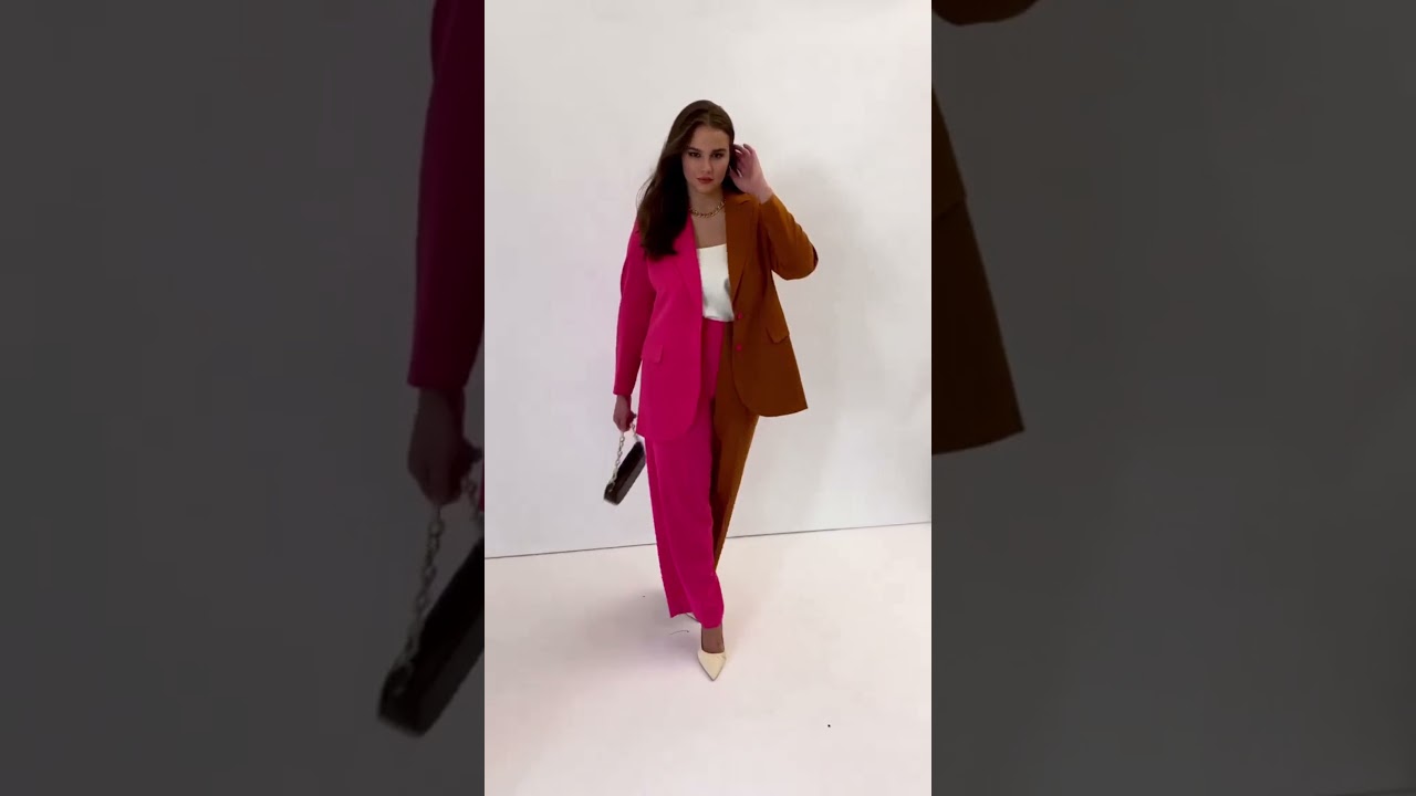 Colorblocking in motion 💗🧡 