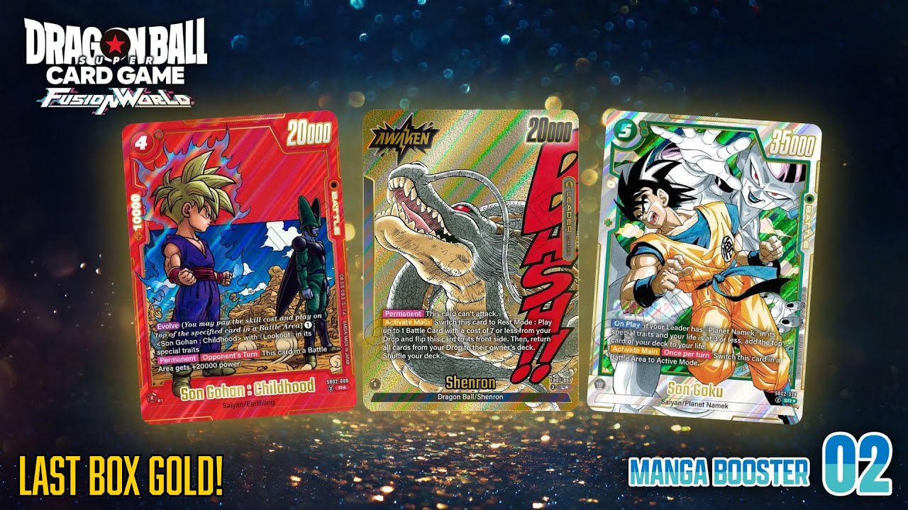 LAST BOX MAGIC! ✨ Pulling GOLD in Fusion World Manga Booster 02
