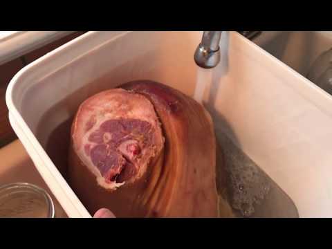 How to Cook a Southern Country Ham, salt-cured, smoked, part 1 *Heritage Ways