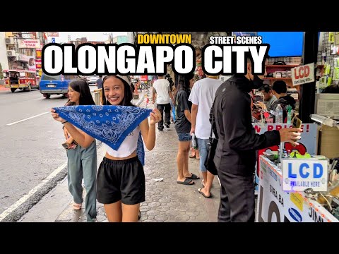 DOWNTOWN OLONGAPO CITY Walking Tour | PHILIPPINES[4K]