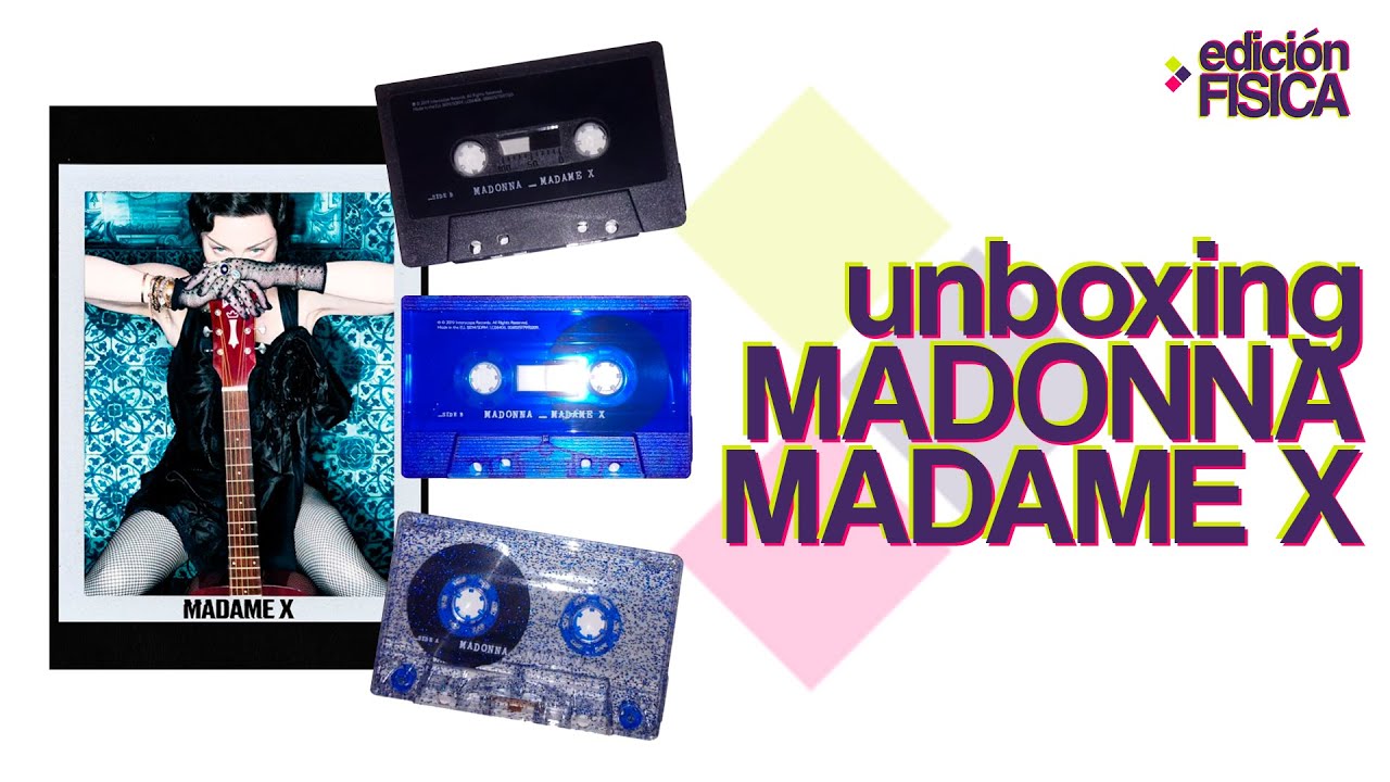 MADONNA - MADAME X - Blue Transparent / Glitter / Black Deluxe