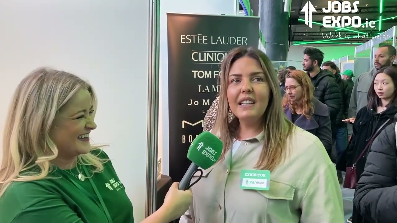 Estée Lauder exhibiting at Jobs Expo Dublin on April 22nd 2023