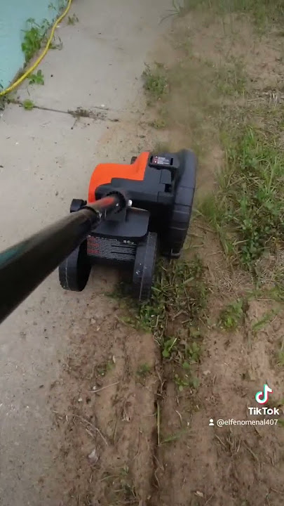 Black & Decker LE750 trencher - trenching to install buried radials for a  vertical 