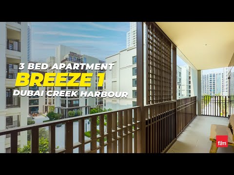 Luxury Furnished 3 Bed Apartment in Breeze, Creek Beach, Dubai Creek Harbour