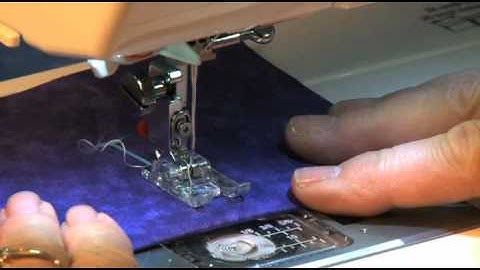 Janome Buttonhole Foot Transparent Video Putting On An Extra Large Button