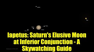 Iapetus: Saturn's Elusive Moon at Inferior Conjunction - A Skywatching Guide