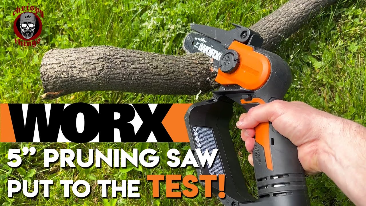 Using the Worx 20V 5 Pruning Saw for the first time! (How