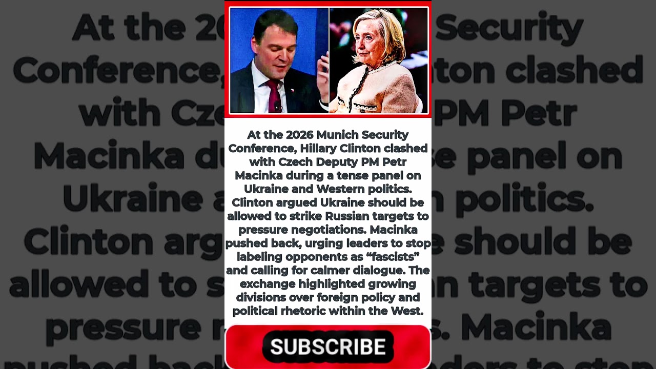 Munich Showdown: Czech Leader Tells Hillary to “Calm Down” 