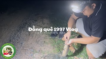 Cắm câu cá trê ở đường kênh có rất nhiều "KHÁCH" và cái kết ướt hết quần | Đồng quê 1997 vlog