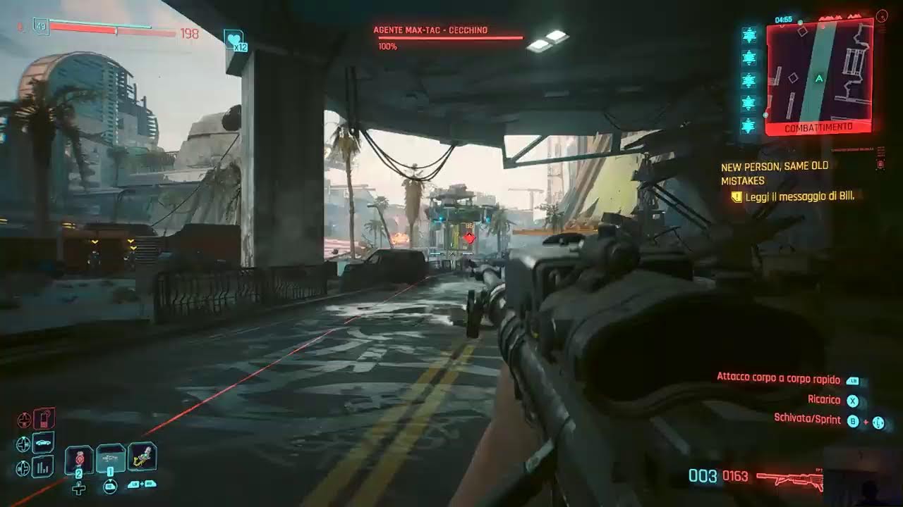 Cyberpunk 2077 ritento contro la max tac