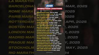 Top International Marathon Of 2025