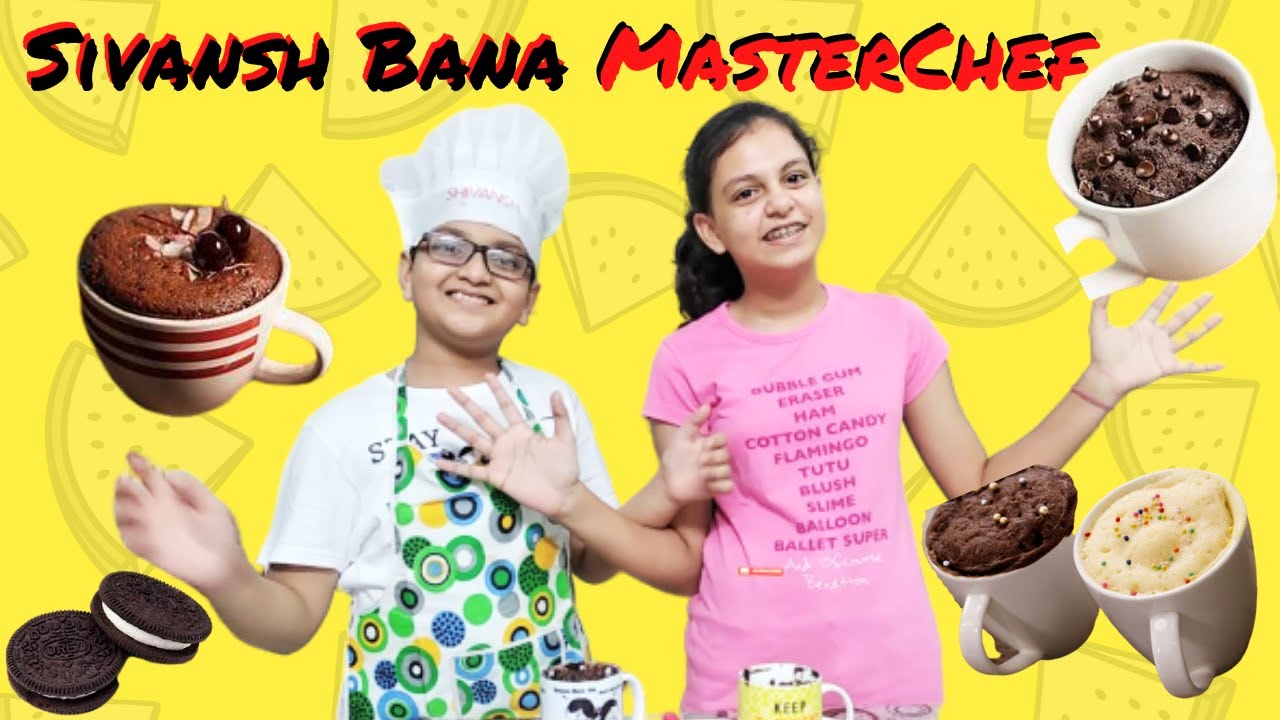 2 min Mug Cake Recipe | Eggless Soft Microwave Cake | Sivansh Bana MasterChef | Shiv And Harshu Show