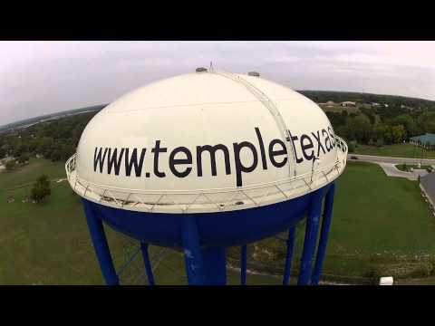 Water tower in Temple.MP4 - Messing around water tower....