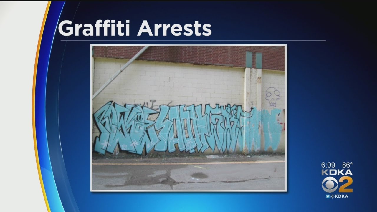 Police Arrest Suspects For Spraying Graffiti Outside Iron City Brewing Company