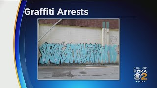 Police Arrest Suspects For Spraying Graffiti Outside Iron City Brewing Company