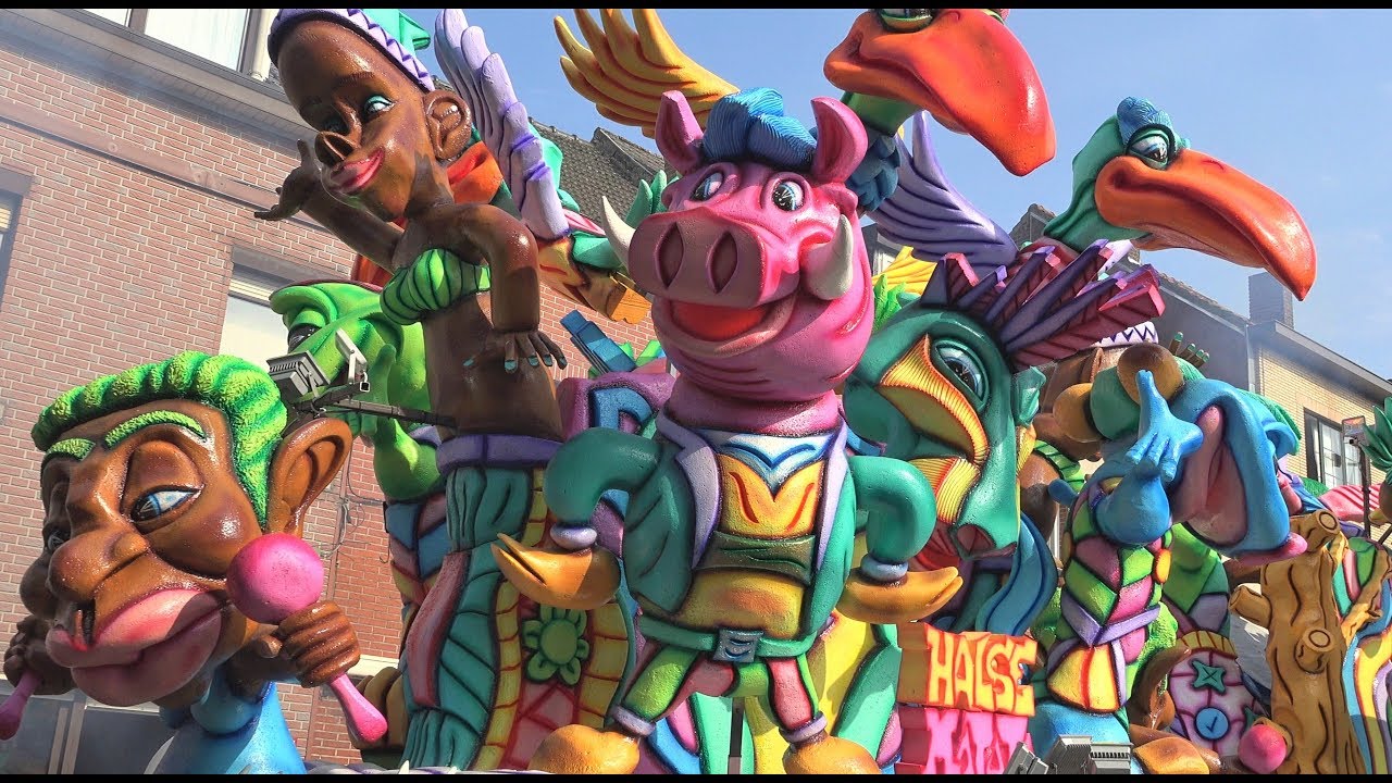 Carnaval Halle 2019: montage stoet