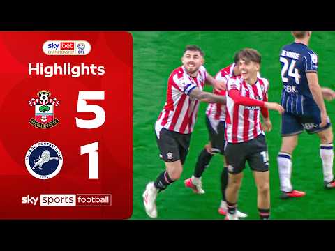 Southampton THRASH Millwall 💥 | Southampton 5\u002D1 Millwall | EFL Highlights