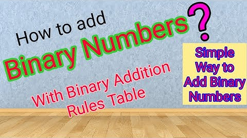 Binary Addition - Simple and Easy