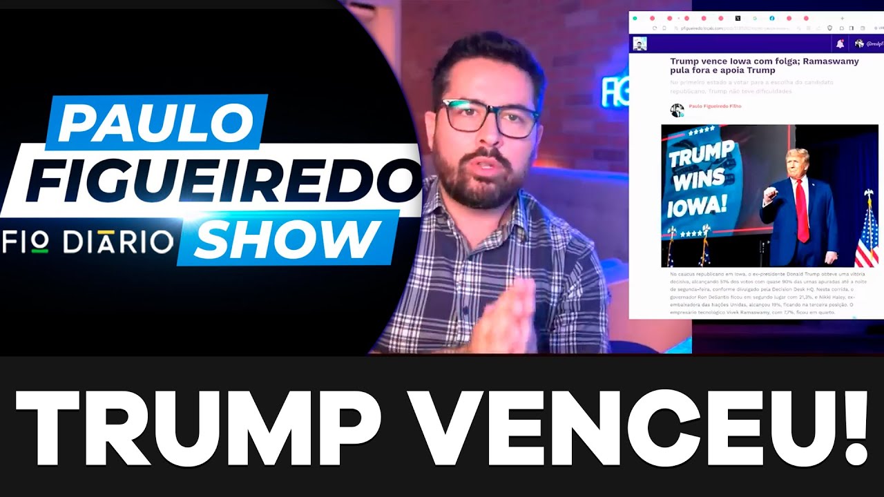 TRUMP VENCEU! – Paulo Figueiredo Fala Sobre Vitória Avassaladora de Trump nas Primárias Americanas