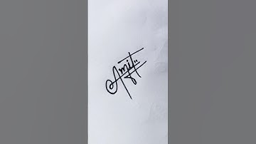 Amit💞 name signature|#signature #calligraphy #handwriting #youtubeshorts #shorts #trending #video