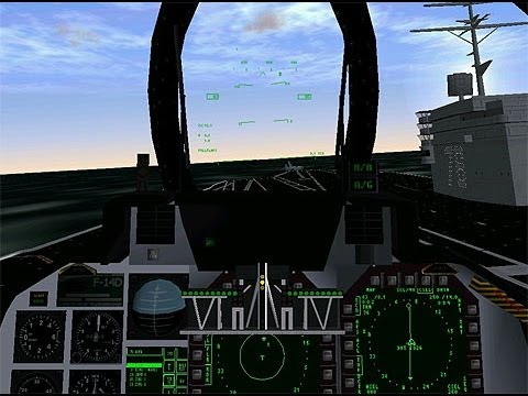 Jane's F/A-18 Landing Training - YouTube