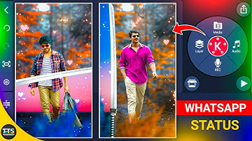 Background changing effect video editing in kinemaster telugu || Whatsapp status editing