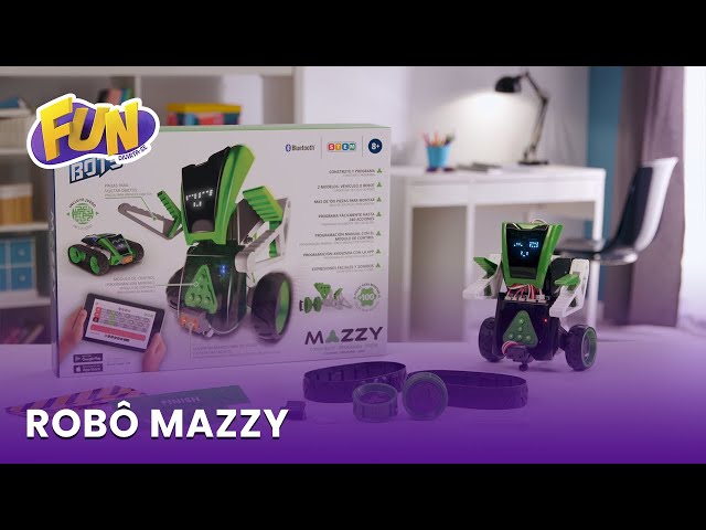 Robô Xtrem Mazzy Bots Monte e programe - Mini Cientista