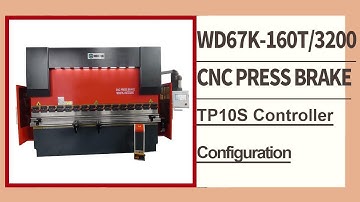 RONGWIN Guides you WD67K-160T/3200 TP10S controller torsion bar CNC press brake bending test