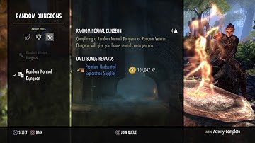 ESO Glitch: Long Group Finder / Dungeon Finder queues, tool shows queued when not!!!