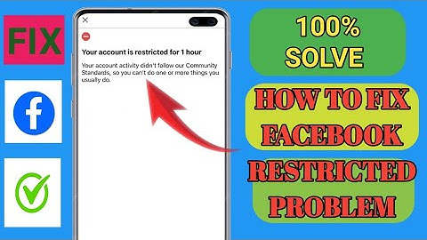 Your account is restricted for 1 hour problem solution ! How to fix facebook restricted problem