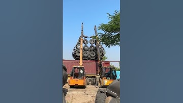 Container loading pneumatic airfender yokohama