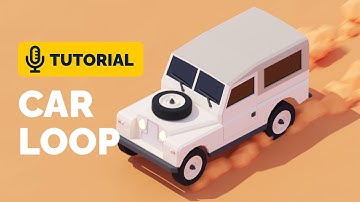 Car Loop Animation Tutorial in Blender 3.1 | Polygon Runway