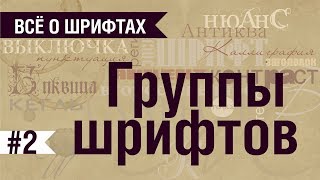 ОБЯЗАТЕЛЬНО К ПРОСМОТРУ ДЛЯ КАЖДОГО ГРАФИЧЕСКОГО ДИЗАЙНЕРА. ГРУППЫ ШРИФТОВ -ОСНОВА СОЧЕТАНИЯ ШРИФТОВ