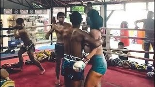 Saenchai Gets Too Friendly To MuayThai Girl. Friends Get Mad.