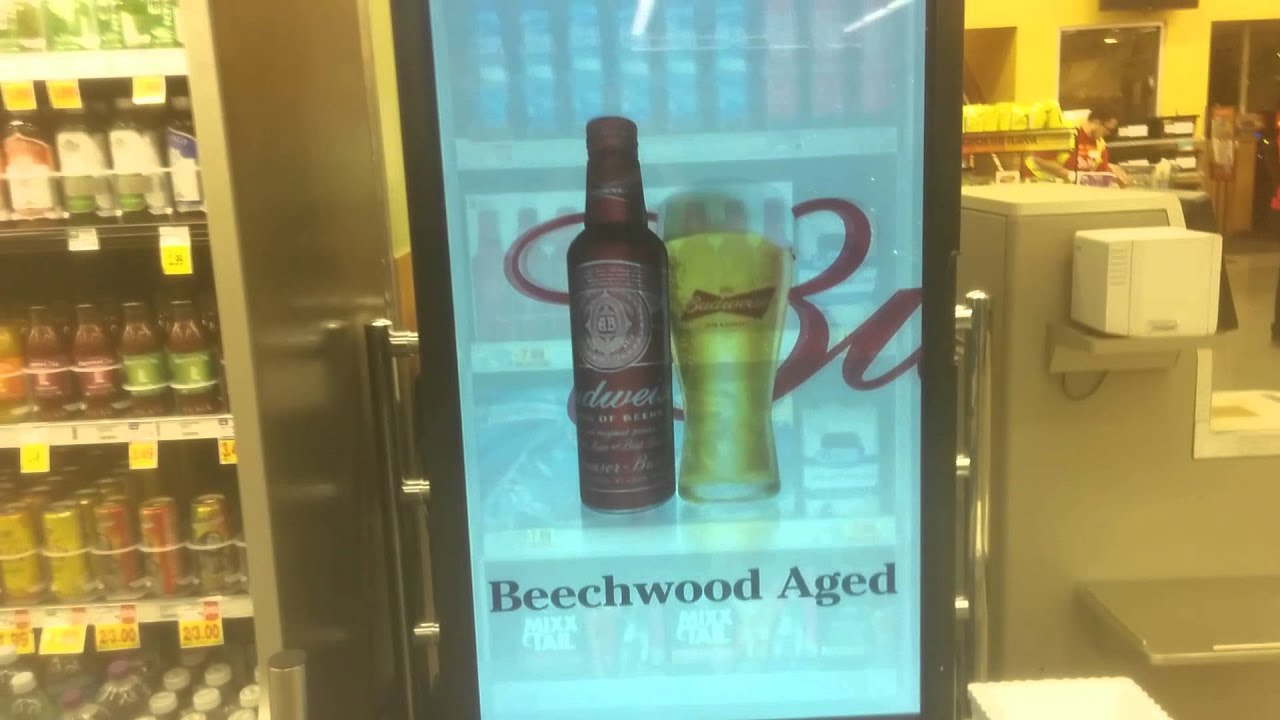 OLED Budweiser fridge!!! YouTube