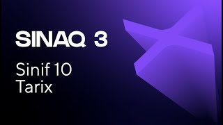 Tarix 10-Cu Sinif Güvən Sınaq 3 Qrup Fənləri Üzrə