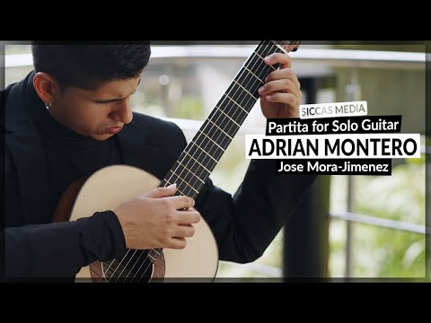 Adrian Montero plays Partita for Solo Guitar by Jose Mora-Jimenez Siccas | Media