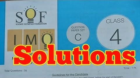 Olympiad 2025 Question Paper Solutions | Class V Math Olympiad 