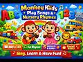 Monkey Kids Play Songs &amp; Nursery Rhymes 🐵🎶, Home Learning | Preschool | LKG/UKG | Playtime