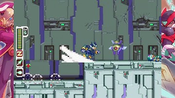 Mega Man Zero 2 Hard Mode S Rank 100p No Damage (Z-Saber Only) - Residential Area -