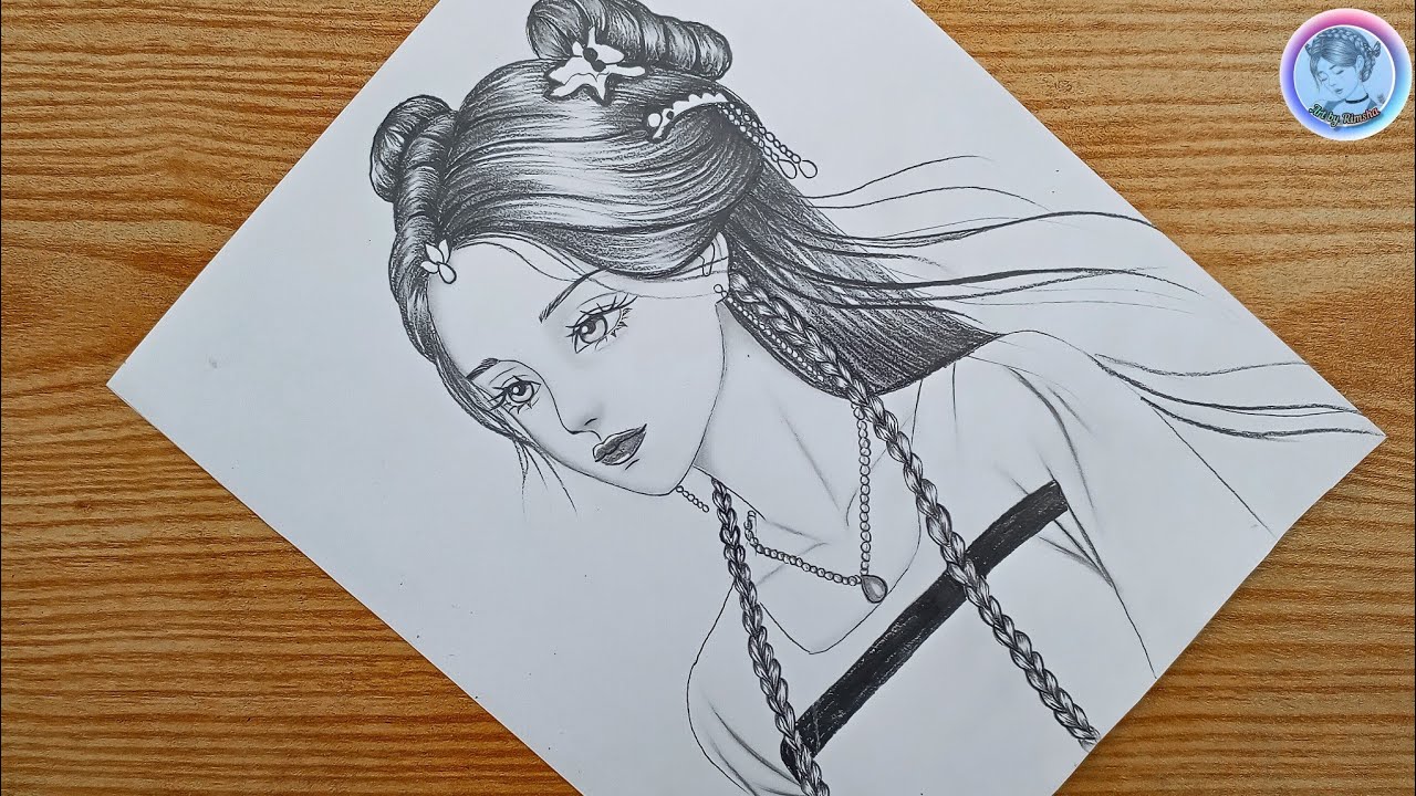 How to draw a cute girl face||drawing tutorial||pencil sketch-for beginners||girl drawing