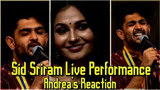 Sid Sriram Live Performance - Andrea's Reaction Status | Vili Neerum Veenaga Song Whatsapp Status
