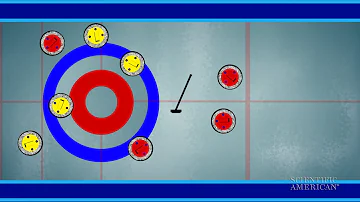 ¿Por qué hay luces verdes en las piedras de curling?