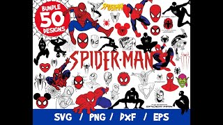 Spiderman Vectors Svg Marvel Cricut Cutting Bundle Vinyl Png Clipart The Amazing Spiderman Superhero screenshot 5
