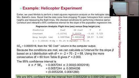 12.1 Part 2 - Linear Regression Confidence Intervals