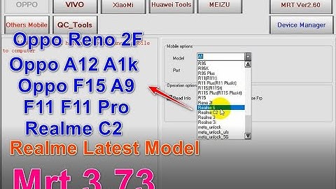 New Mrt 3.73 🔥 Oppo A12 A1k Oppo F15 A9 F11 F11 Pro Realme C2 Realme 6i , Realme 3, Realme 3i Unlock
