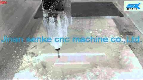 4 axis 180°spindle working on foam video from senke